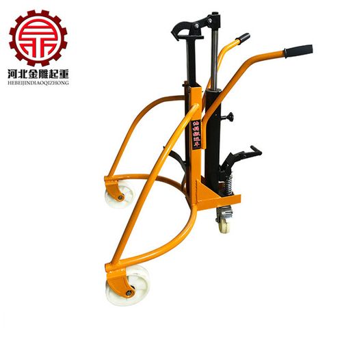 厂家批发油桶搬运车 300kg铁桶液压叉车与手动液压塑料桶装卸车的全面解析